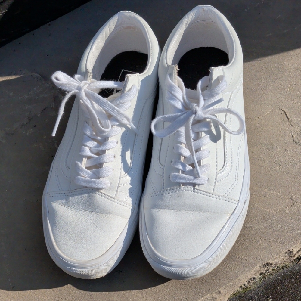 Vans White Low-Top Sneakers
